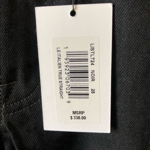 Frame Black Le Italien High Waist Straight Leg Jeans 28 - Picture 10 of 13